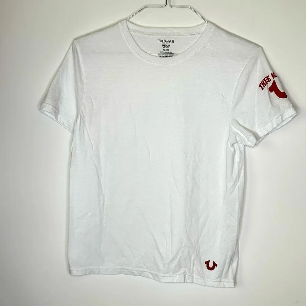 True Religion Medium Short Sleeve‎ T-Shirt With Iconic Sleeve Logo